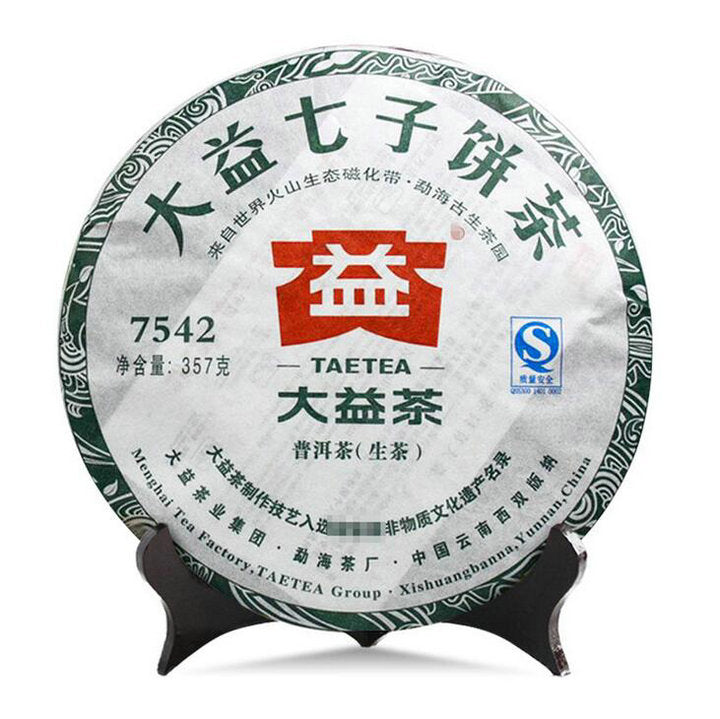 2011 DaYi "7542" Cake 357g Puerh Sheng Cha Raw Tea (Batch 105/106)