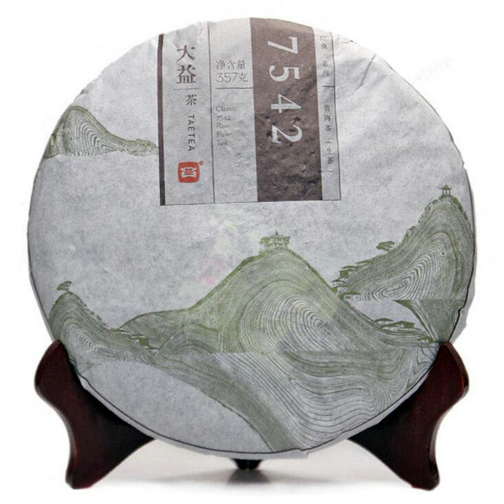 2014 DaYi "7542" Cake 1st Batch  357g Puerh Sheng Cha Raw Tea