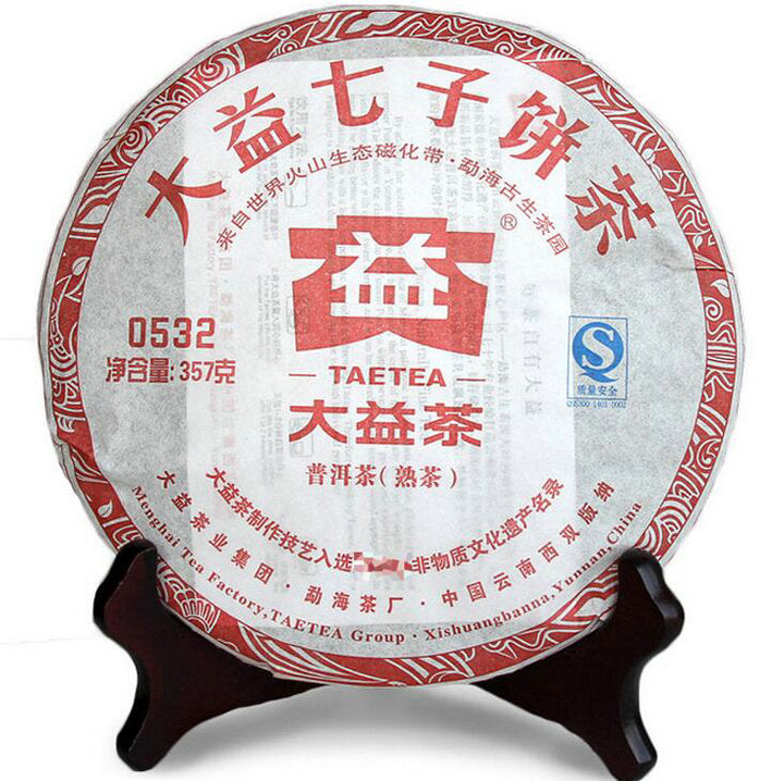 2011 DaYi "0532" Cake 357g Puerh Shou Cha Ripe Tea
