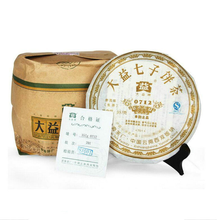 2007 DaYi "0712" Cake 357g Puerh Sheng Cha Raw Tea