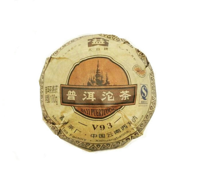 2008 DaYi "V93" Tuo 100g Puerh Shou Cha Ripe Tea