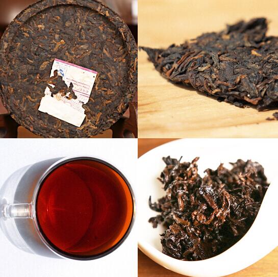 2010 DaYi "Hong Yun Yuan Cha" (Red Flavor Round Tea) Cake 100g Puerh Shou Cha Ripe Tea