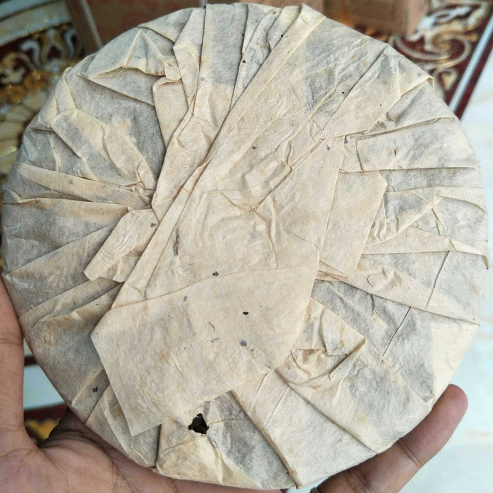 2004 NanQiao "Qiao Mu Ye Sheng - Yin Zhen Gong Bing" (Wild Arbor - Silver Needle Tribute Cake) 250g Puerh Raw Tea Sheng Cha, Meng Hai