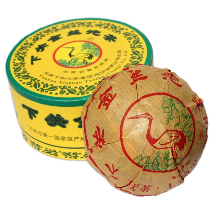 2010 XiaGuan "Jin Si" (Golden Ribbon) Tuo 100g Puerh Sheng Cha Raw Tea