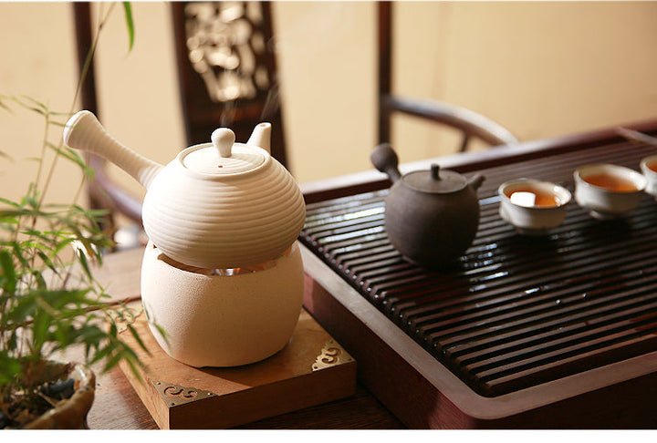 Chaozhou "Sha Tiao" Water Boiling Kettle in White Clay 420ml