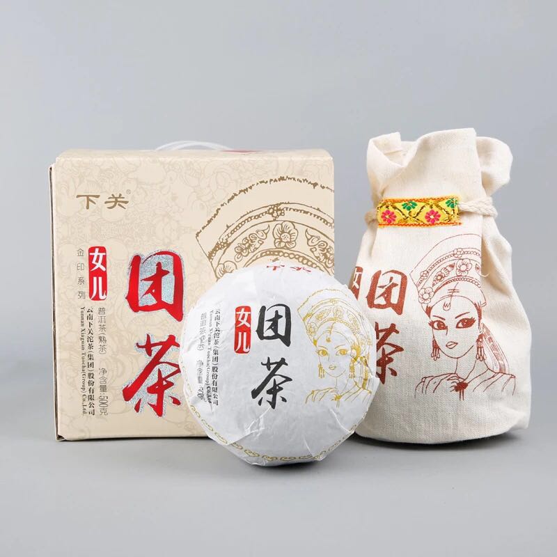 2016 XiaGuan "Tuan Cha" (Round Tea) 500g Puerh Ripe Tea Shou Cha