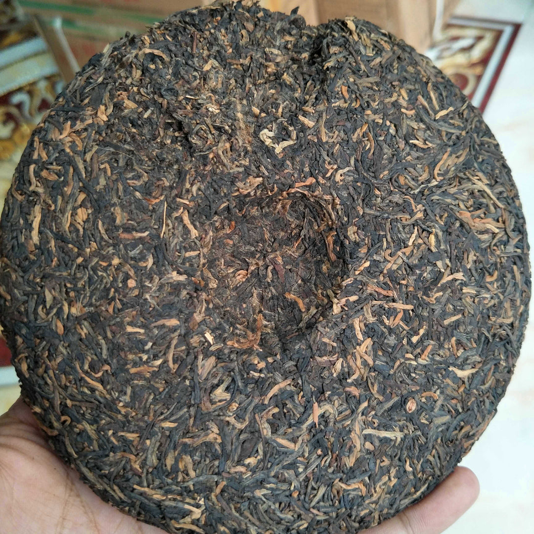 2004 NanQiao "Qiao Mu Ye Sheng - Yin Zhen Gong Bing" (Wild Arbor - Silver Needle Tribute Cake) 250g Puerh Raw Tea Sheng Cha, Meng Hai