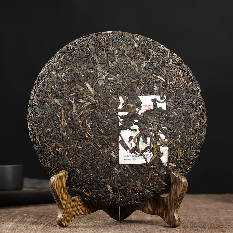 2016 XiaGuan "Lv Da Shu- Yi Wu"  (Big Green Tree - Yiwu) Cake 357g Puerh Raw Tea Sheng Cha