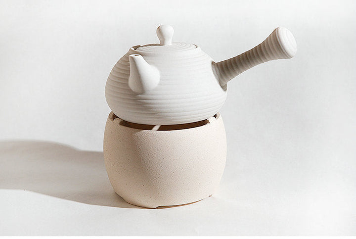 Chaozhou "Sha Tiao" Water Boiling Kettle in White Clay 420ml