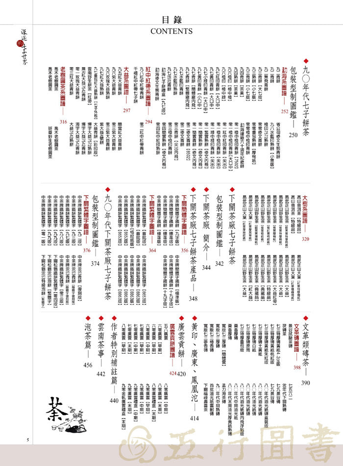 1950-2004 Profound World of CHI TSE, Puerh Tea Catalog