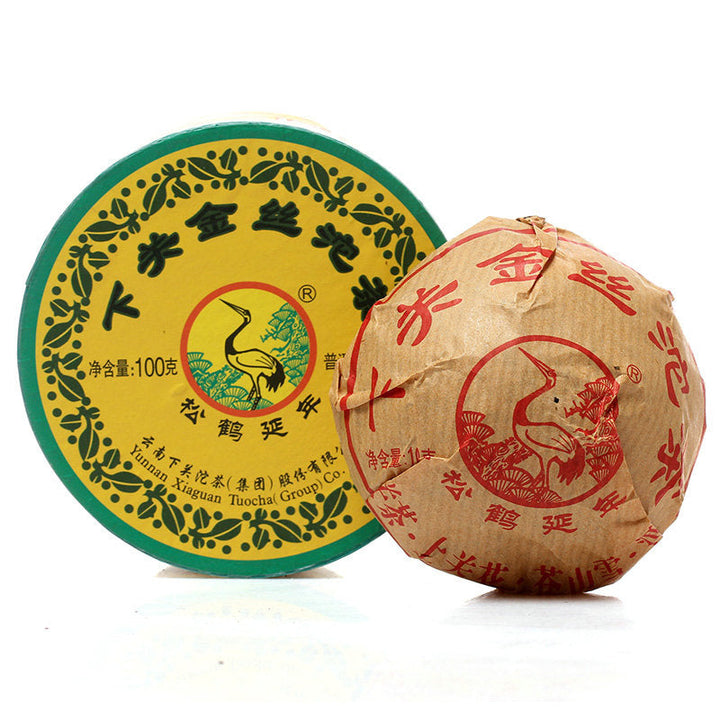 2011 XiaGuan "Jin Si" (Golden Ribbon) Tuo 100g Puerh Sheng Cha Raw Tea