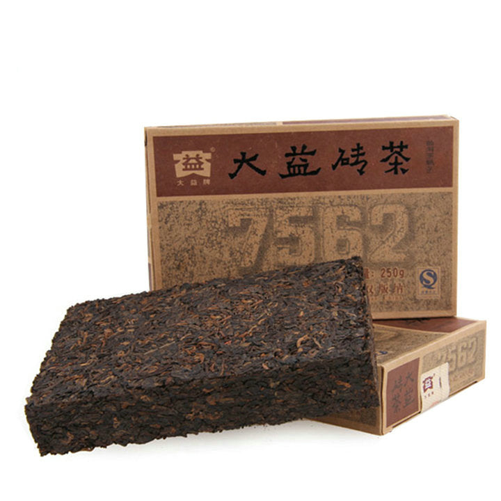 2010 DaYi "7562" Brick 250g Puerh Shou Cha Ripe Tea
