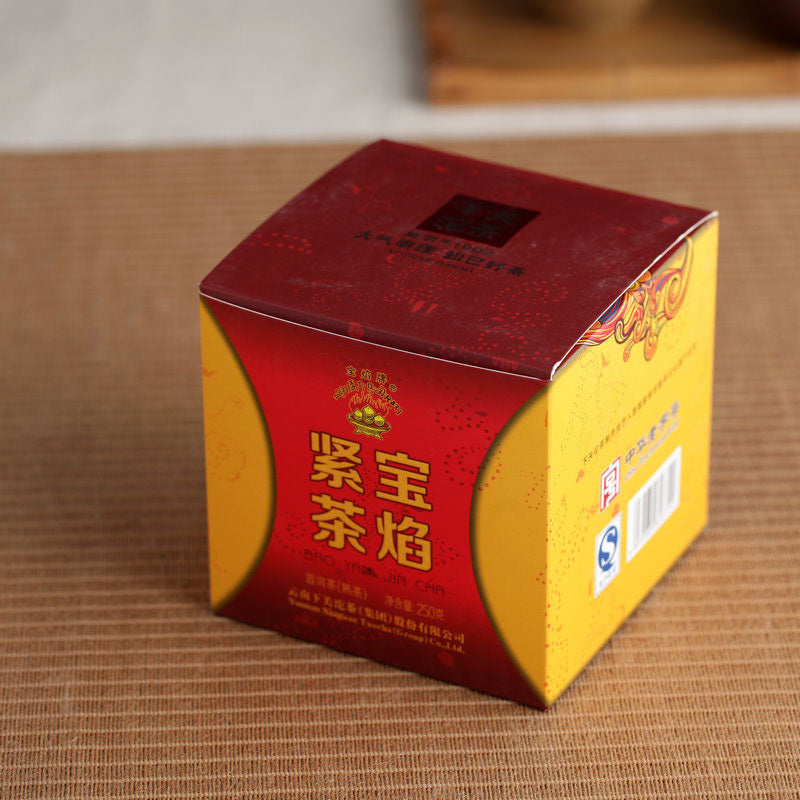 2014 XiaGuan "Bao Yan Jin Cha" Mushroom Tuo 250g Puerh Shou Cha Ripe Tea