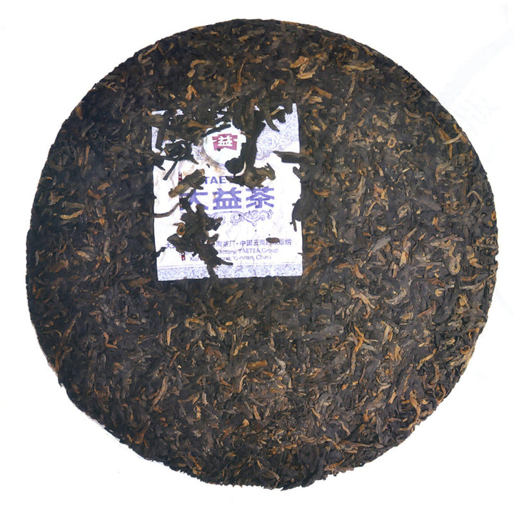 2010 DaYi "Huang Jin Sui Yue" (Golden Times) Cake 357g Puerh Shou Cha Ripe Tea