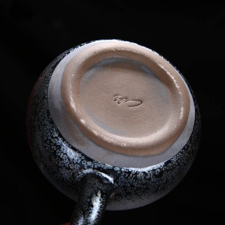 Tenmoku Jianzhan Oil Spot XiShi Teapot
