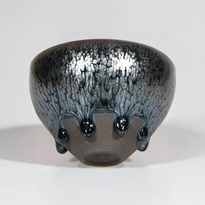 Tenmoku JIanzhan 8 Glaze Drips Tea Cup