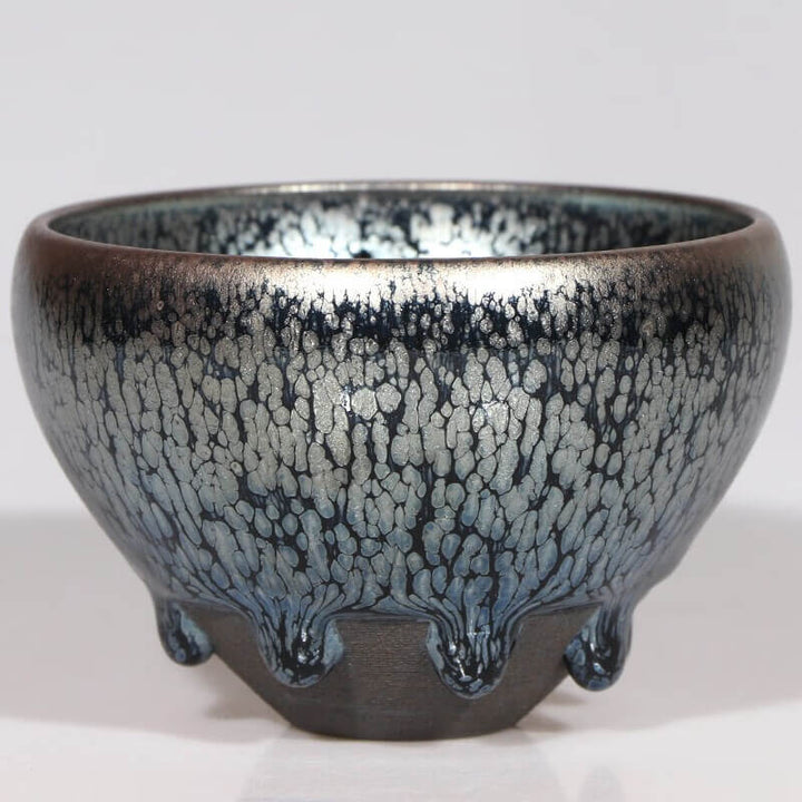 Tenmoku JIanzhan 8 Glaze Drips Tea Cup