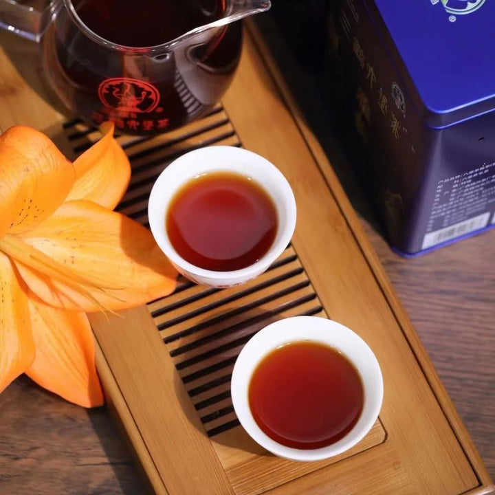 2024 Sanhe "Liu Bao - Ya Yun - Te Ji" (Liubao - Elegant Charm - Special Grade) Loose Leaf, 200g/Tin Dark Tea,  Wuzhou, Guangxi
