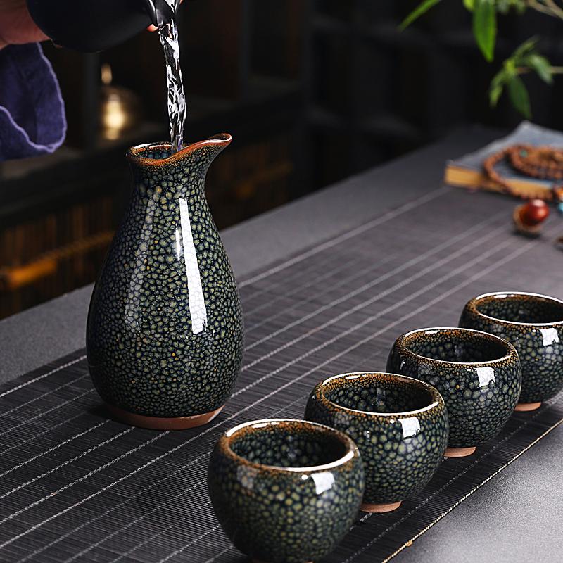 earth glazed sake set