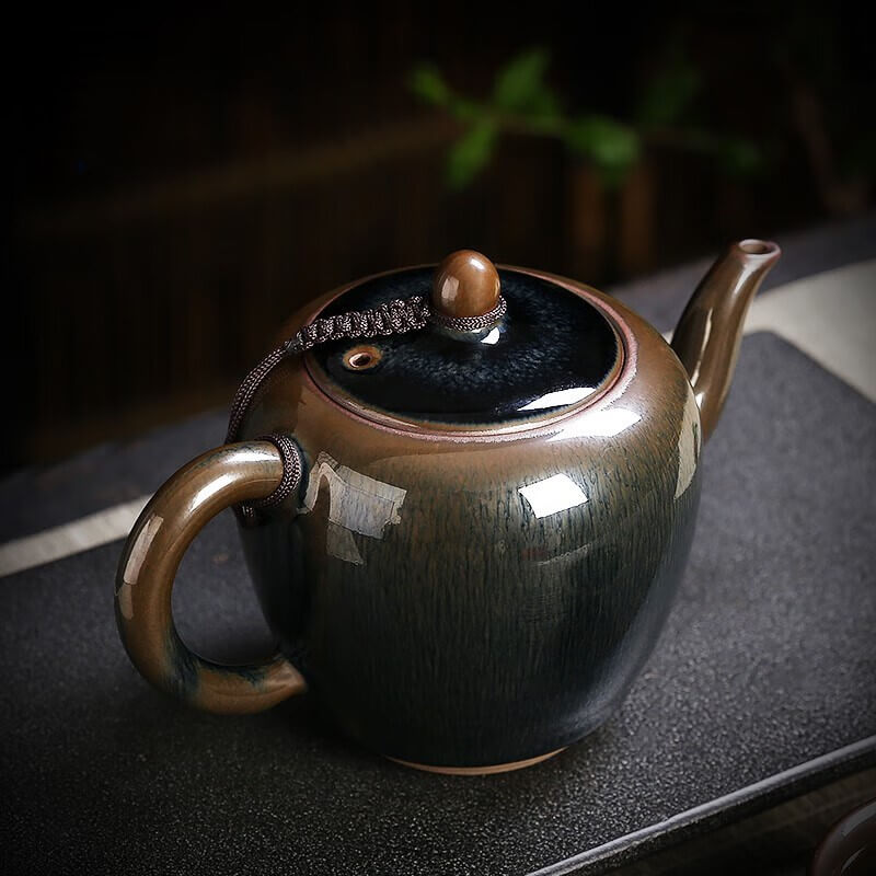 Tenmoku Jian zhan Hare's Fur Beauty Teapot