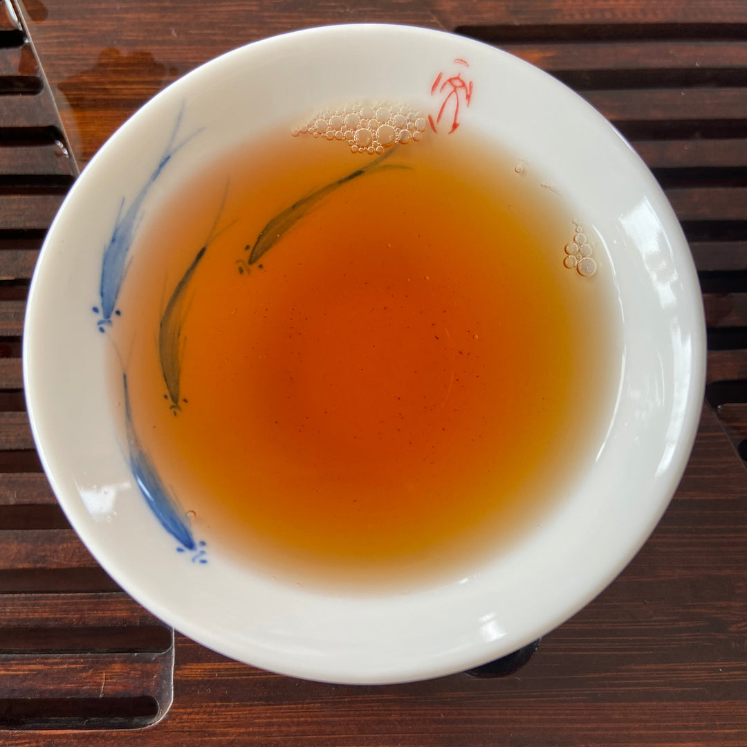 2006 NanQiao ShuangShiHao "De He Xin - Qiao Mu Sheng Tai " (Arbor Tree Organic Tea) 601 Batch Cake 357g Puerh Raw Tea Sheng Cha, Meng Hai