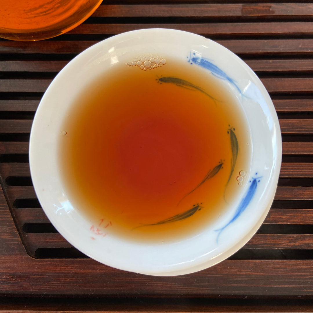 2008 PuWen “Lao Shu Bing Cha" (Old Tree Cake Tea) 357g Puerh Raw Tea Sheng Cha - YunYa