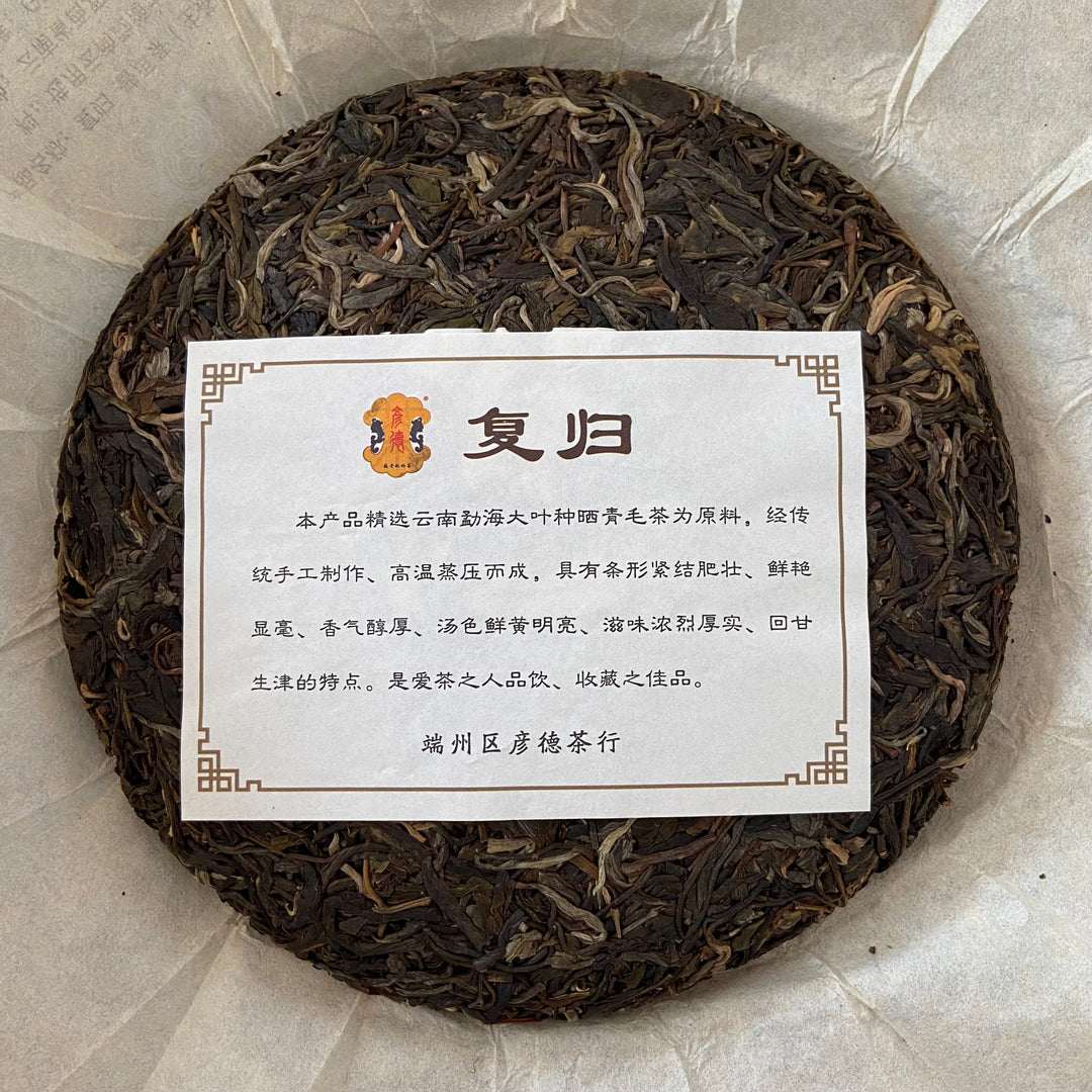 2020 TMK “Fu Gui - Meng Hai Qiao Mu” (Returning- Menghai Arbor Tree ) 357g Puerh Raw Tea Sheng Cha