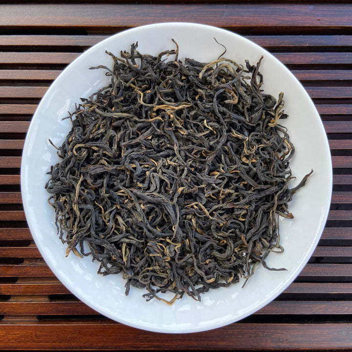 2024 Black Tea "Shai Hong" (Hong Cha - Sun Dried), A Grade Loose Leaf Tea, Dian Hong, FengQing, Yunnan