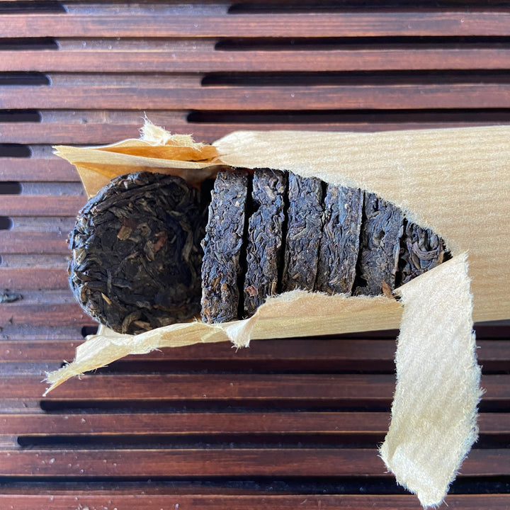 2005 Liming "Zhu Tong Yuan Cha" (Bamboo Tube Mini Cake) 150g Puerh Sheng Cha Raw Tea
