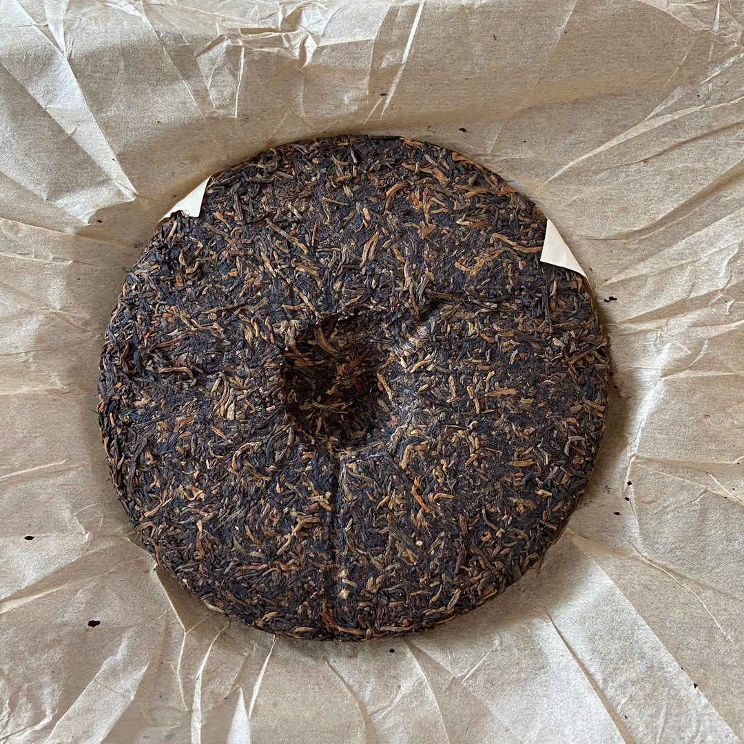 2005 NanQiao "Qiao Mu Ye Sheng - Yin Zhen Gong Bing" (Wild Arbor - Silver Needle Tribute Cake) 250g Puerh Raw Tea Sheng Cha, Meng Hai