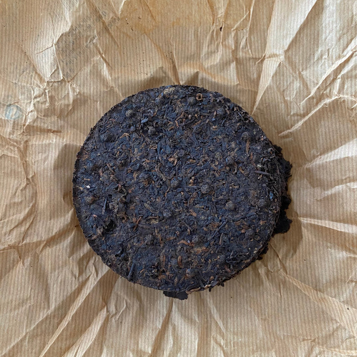 2012 TuLinFengHuang "Qiao Mu - Jin Hao" ( Arbor - Golden Buds) Cake 125g *4pcs  Puerh Shou Cha Ripe Tea