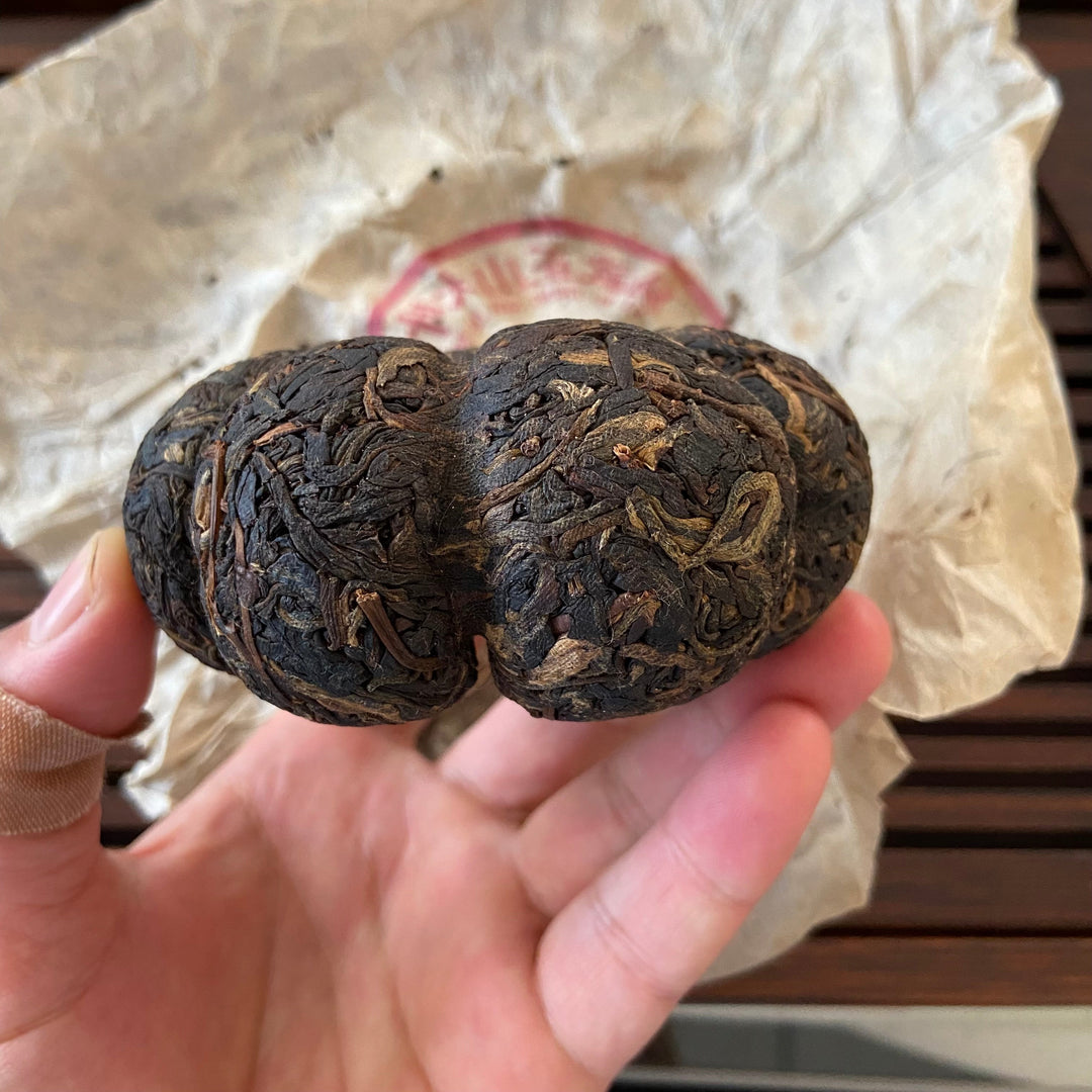 2003 FuHai "Jin Gua" ( Golden Melon) Tuo 200g Puerh Raw Tea Sheng Cha
