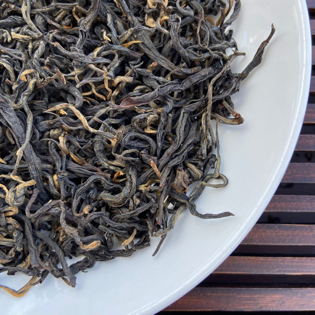 2024 Black Tea "Shai Hong" (Hong Cha - Sun Dried), A Grade Loose Leaf Tea, Dian Hong, FengQing, Yunnan