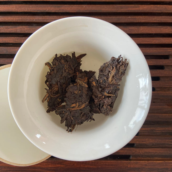 2004 LaoTongZhi "Cha Zhuan - Zhu Pi Cha" (Tea Brick - Bamboo Neifei) 250g Puerh Ripe Tea Shou Cha