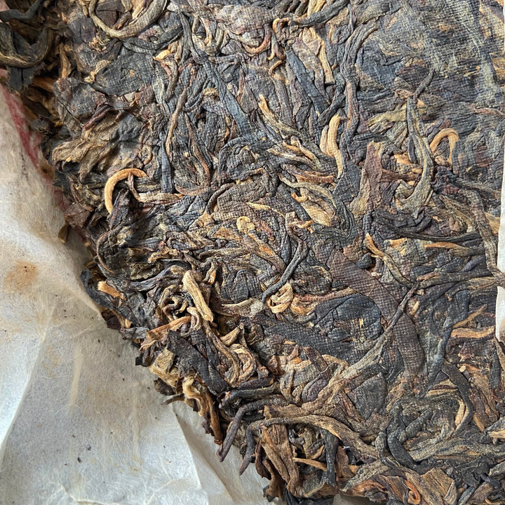 2006 NanQiao ShuangShiHao "De He Xin - Qiao Mu Sheng Tai " (Arbor Tree Organic Tea) 601 Batch Cake 357g Puerh Raw Tea Sheng Cha, Meng Hai