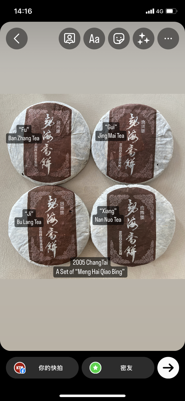 2005 ChangTai "Chang Tai Hao - Meng Hai Qiao Bing - Fu" (Menghai Arbor Cake - Rich) Cake 400g Puerh Raw Tea Sheng Cha