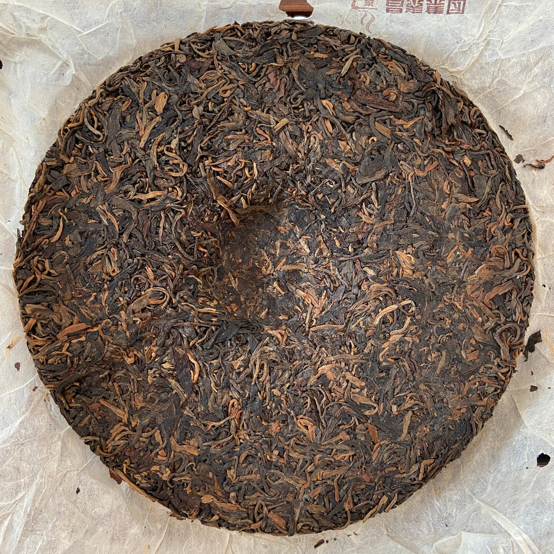 2005 ChangTai "Chang Tai Hao - Meng Hai Qiao Bing - Fu" (Menghai Arbor Cake - Rich) Cake 400g Puerh Raw Tea Sheng Cha