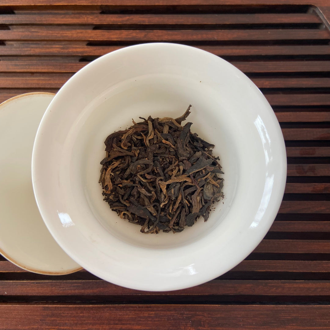 2006 NanQiao ShuangShiHao "De He Xin - Qiao Mu Sheng Tai " (Arbor Tree Organic Tea) 601 Batch Cake 357g Puerh Raw Tea Sheng Cha, Meng Hai