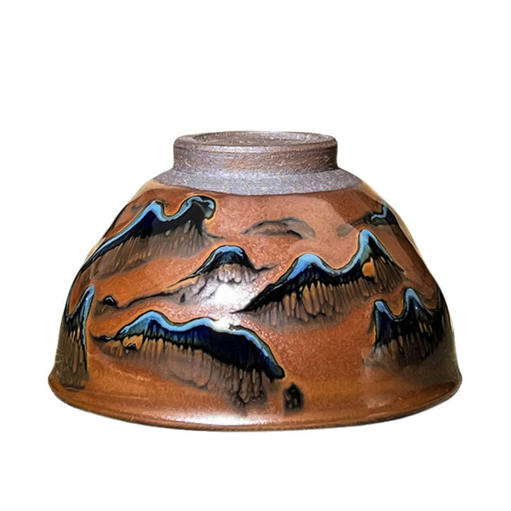 Landscape JianZhan Tenmoku Tea Cup