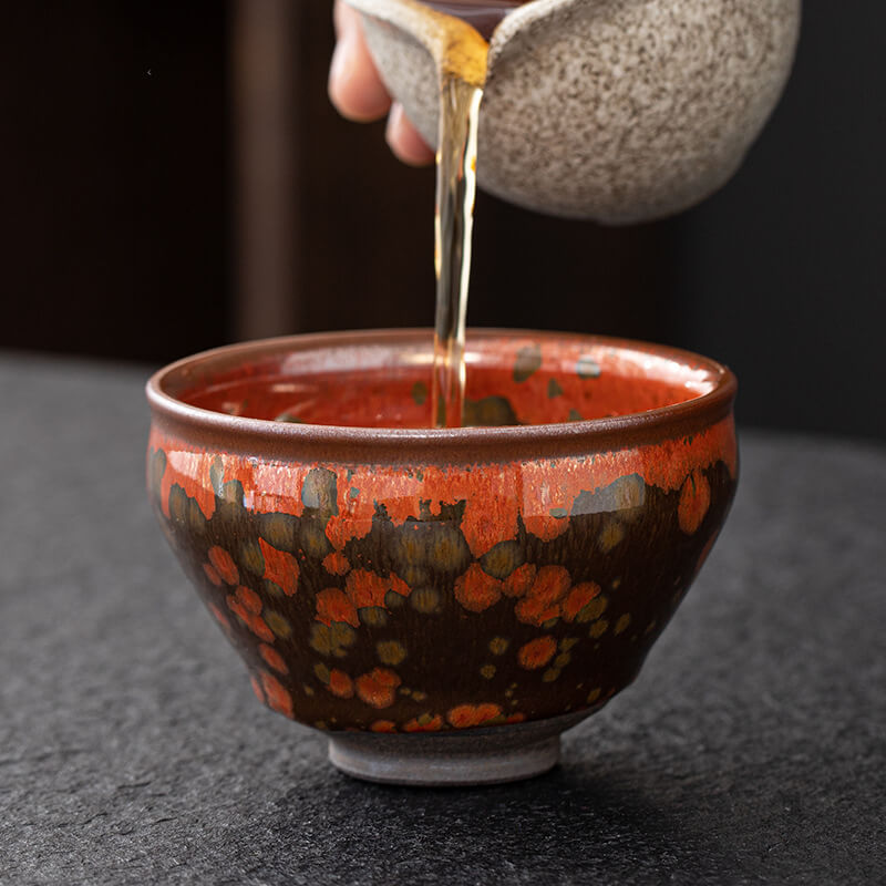 Phoenix Jian Zhan Tenmoku Glaze Tea Cup