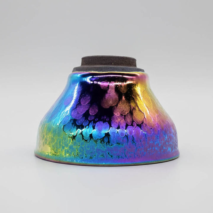 Rainbow Jian Zhan Tenmoku Porcelain Tea Cup