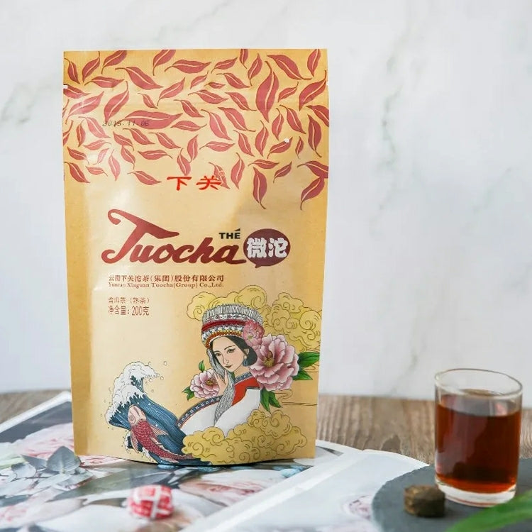 2021 XiaGuan "Wei Tuo" (Mini Tuo) 3g*66pcs/Bag=198g Puerh Ripe Tea Shou Cha
