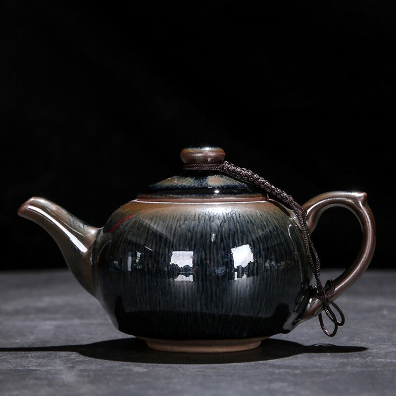 Tenmoku Jian zhan Hare's Fur Teapot