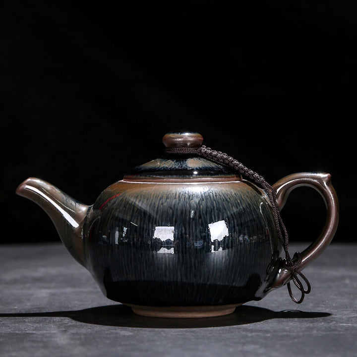 Tenmoku Jian zhan Hare's Fur Teapot