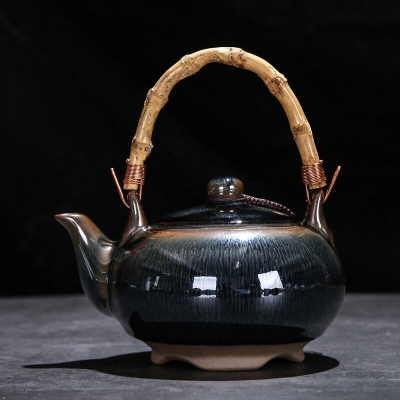 Tenmoku Jian zhan Hare's Fur Tiliang Teapot