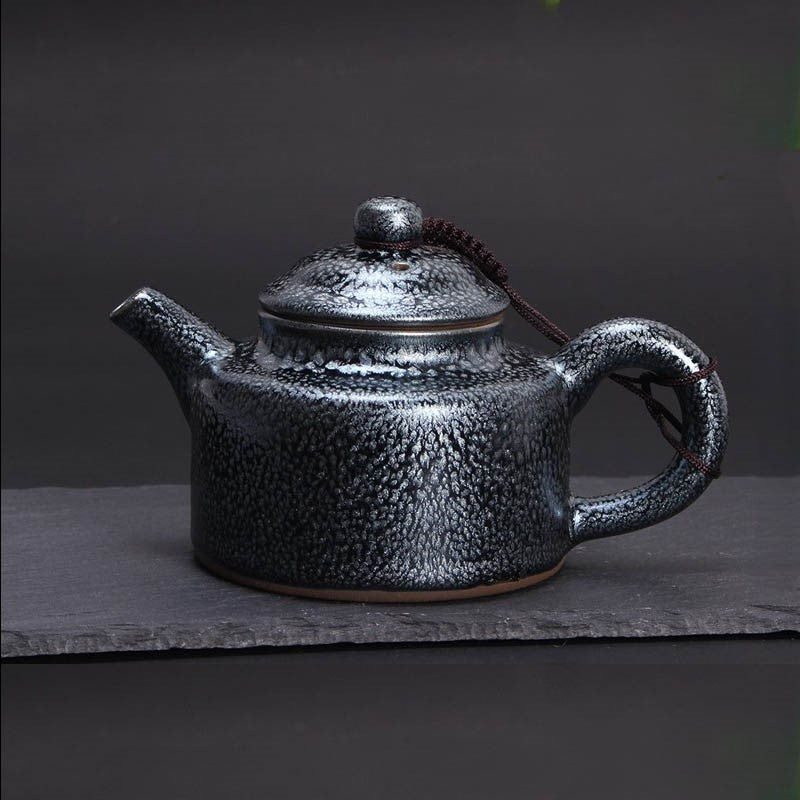 Tenmoku Jian zhan Oil Spot Dezhong Teapot