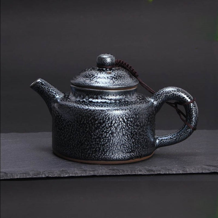 Tenmoku Jian zhan Oil Spot Dezhong Teapot