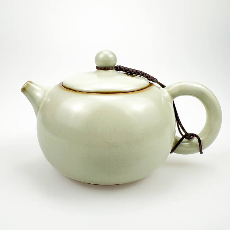 White Nacre Tenmoku JianZhan Gongfu Teapot