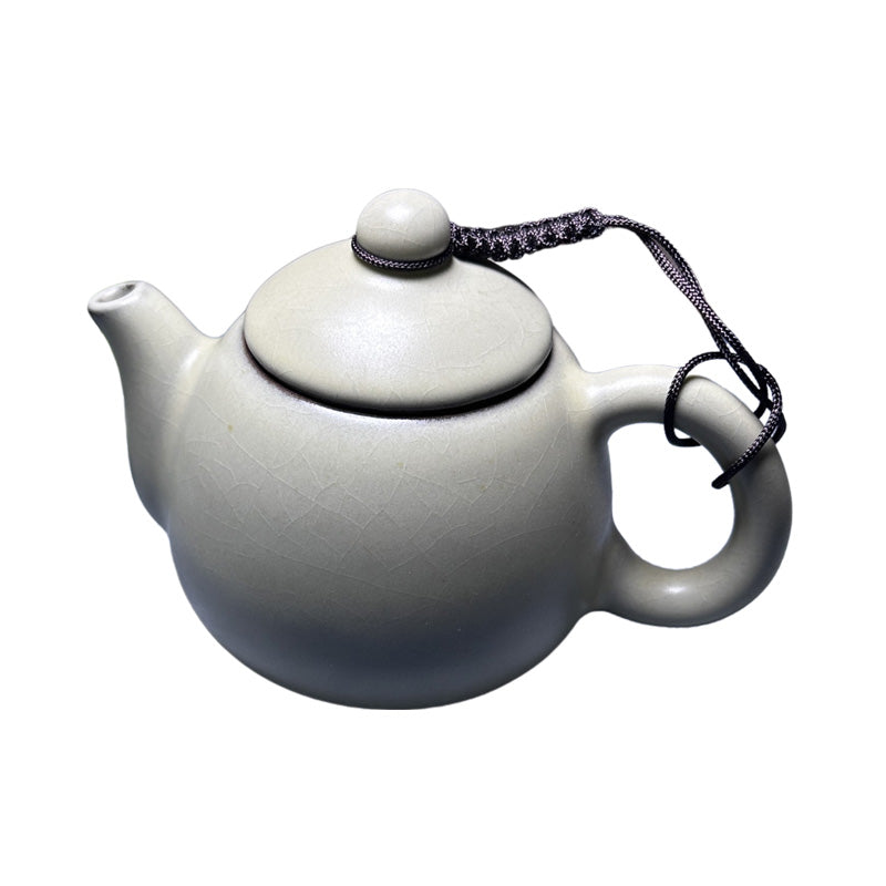 White Nacre Tenmoku Teapot Jian Zhan Gongfu Teaware