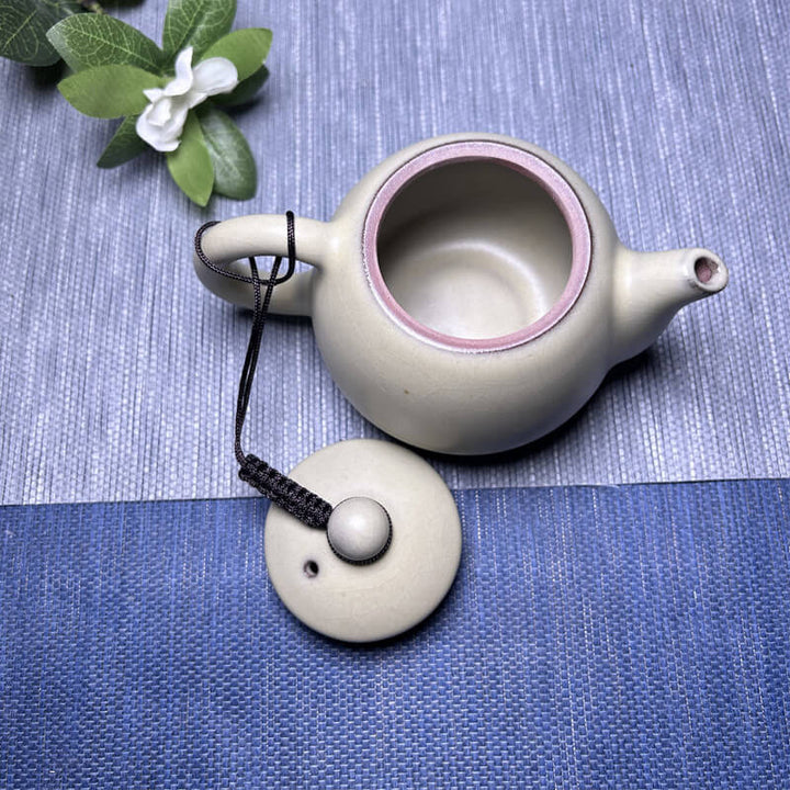 White Nacre Tenmoku Teapot Jian Zhan Gongfu Teaware